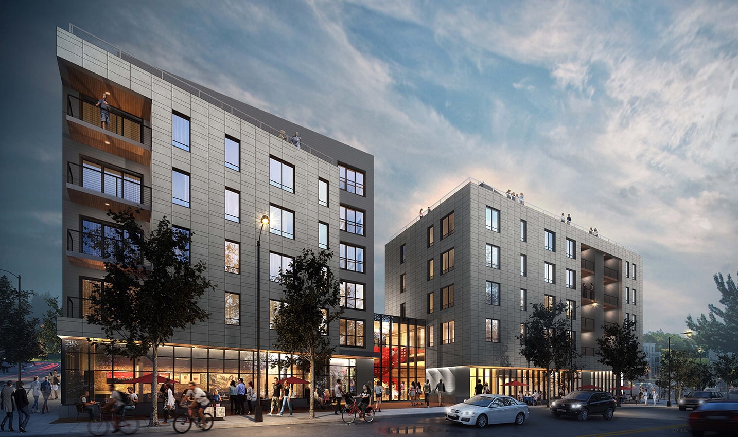 3200 Washington St - Exterior Rendering